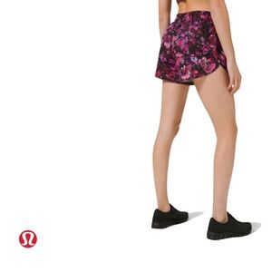 Lululemon Track That Mid-Rise Short 5" - Fluoro Floral Multi size 18
